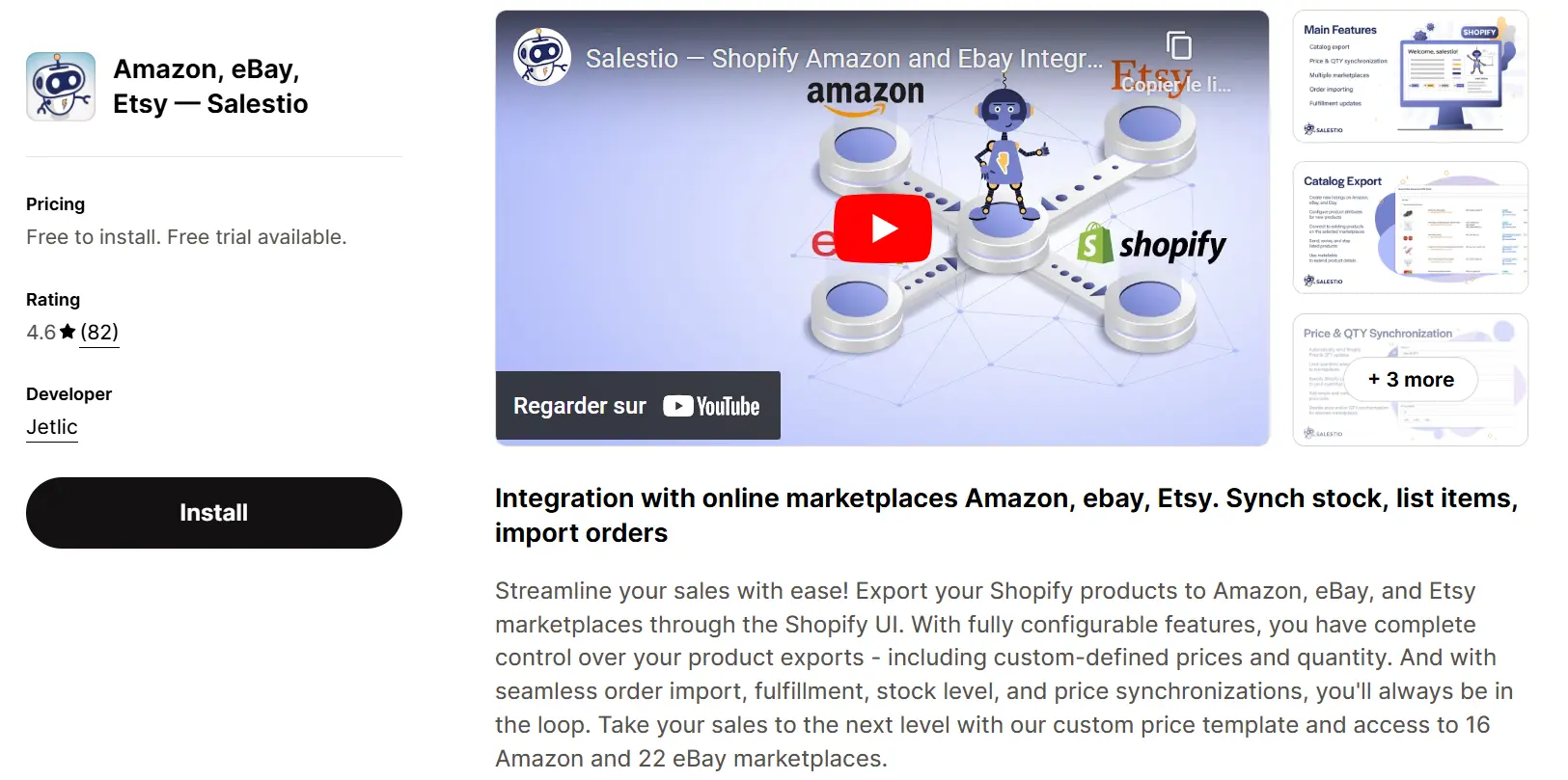 7. Amazon, eBay, Etsy — Salestio